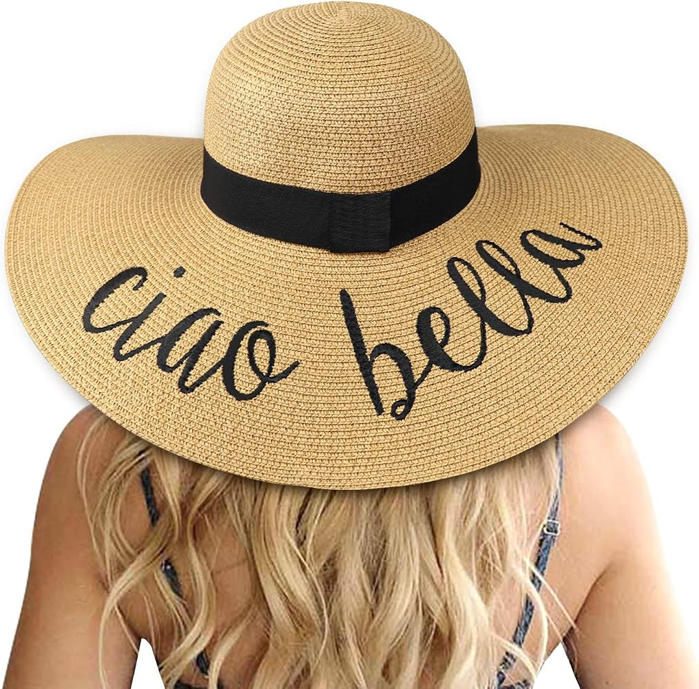 DRESHOW Big Straw Sun Hats for Women Floppy Foldable Roll up Beach Cap Sun Hat UPF 50+ Vacation H... | Amazon (US)