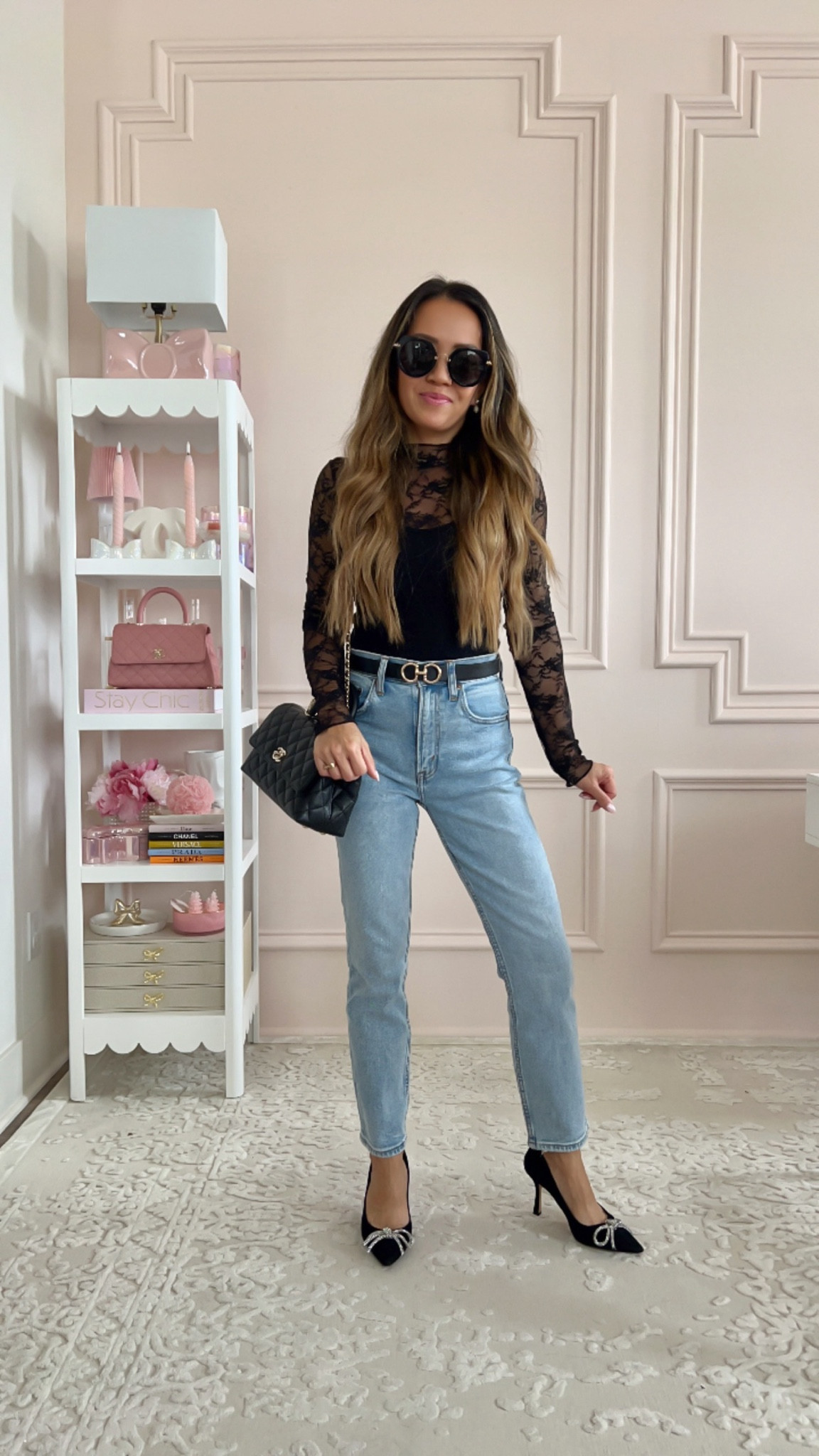 Black lace bodysuit - only $15 and wearing XXS

Straight leg jeans - 23 short 



#LTKSaleAlert #LTKStyleTip #LTKFindsUnder50