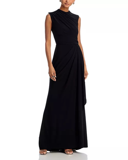 AQUA Draped Gown - Exclusive  | Bloomingdale's Women | Bloomingdale's (US)