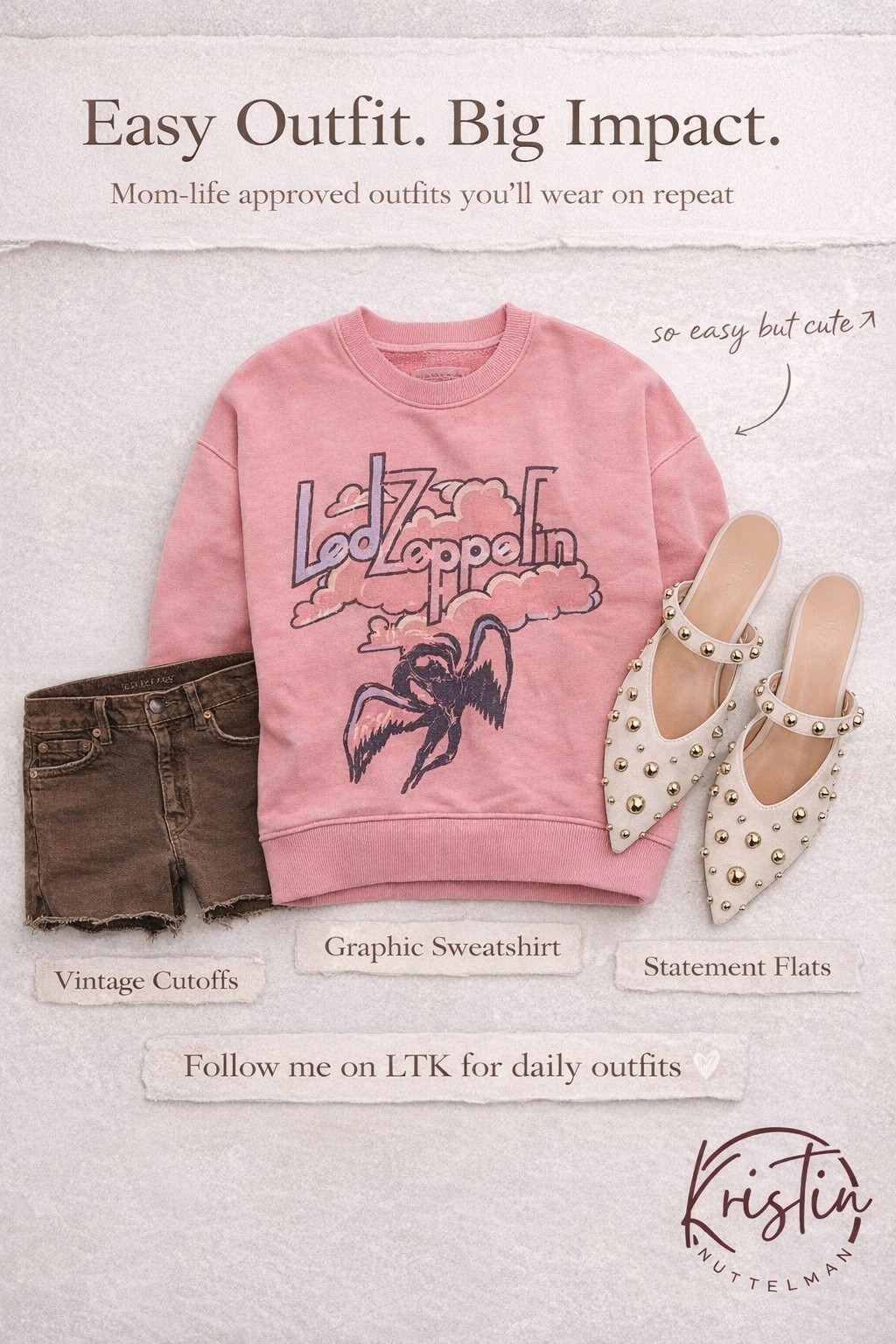 This is one of those outfits you’ll throw on and instantly feel put together 🤍

Simple pieces… but styled the right way makes all the difference.

This sweatshirt + cutoffs combo is a staple — but the flats elevate it just enough to make it feel intentional 👏🏼

Everything is linked on my LTK 🤍
Follow me there for daily outfit ideas you can actually wear

#LTKStyle #LTKFinds #LTKSpring #EverydayOutfits #MomStyle #CasualStyle #AffordableFashion nder100 #SpringStyle #NeutralOutfits

#LTKxAerie #LTKootd #LTKSaleAlert