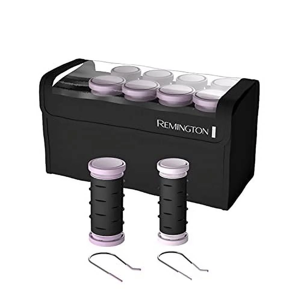 Remington H1018 Compact Ceramic Hair Setter & Rollers, 1-1 ¼" Purple/Black, 10 Piece Set, Work Hair, | Walmart (US)