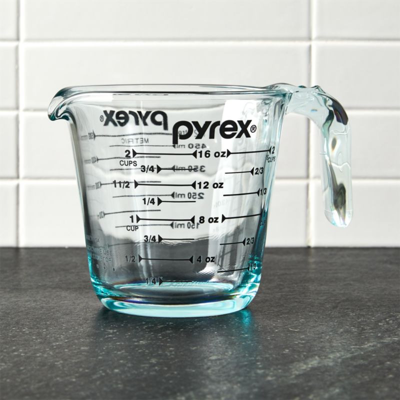 Pyrex 2-Cup Measuring Cup + Reviews | Crate and Barrel | Crate & Barrel