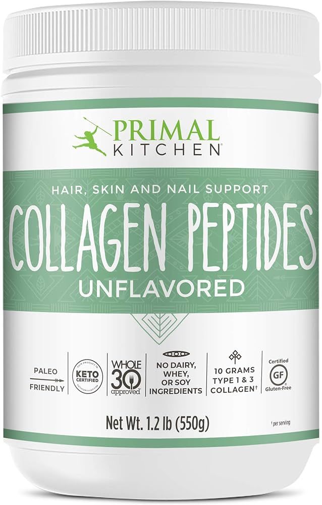 Primal Kitchen Collagen Peptides, Unflavored Collagen Powder, 1.2 Pounds | Amazon (US)
