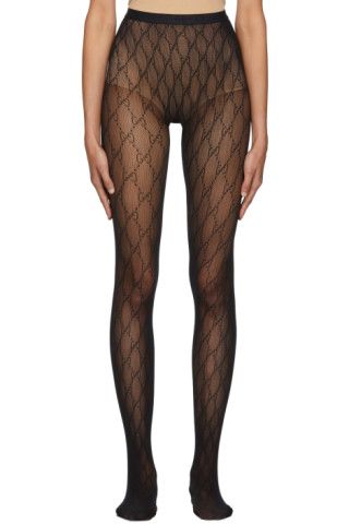 Black GG Tights | SSENSE