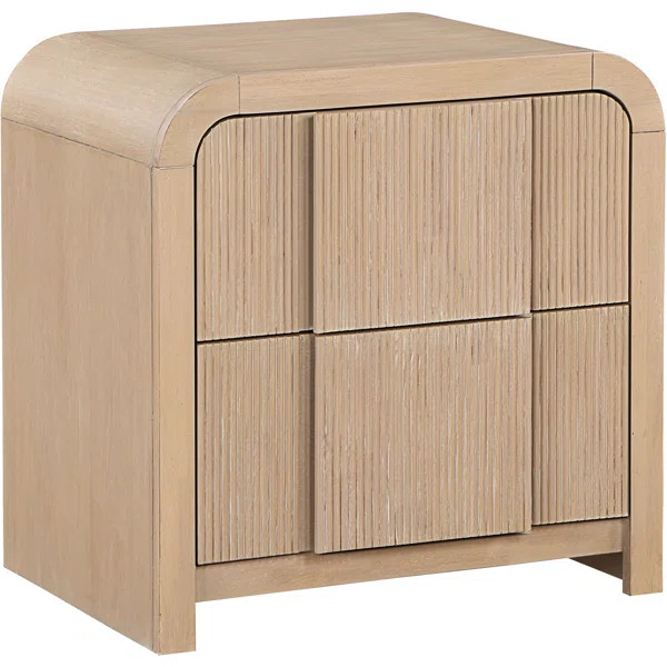 Fluted Solid Wood Nightstand | Wayfair North America