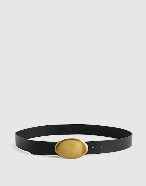 Oval Plaque-Buckle Belt | Madewell