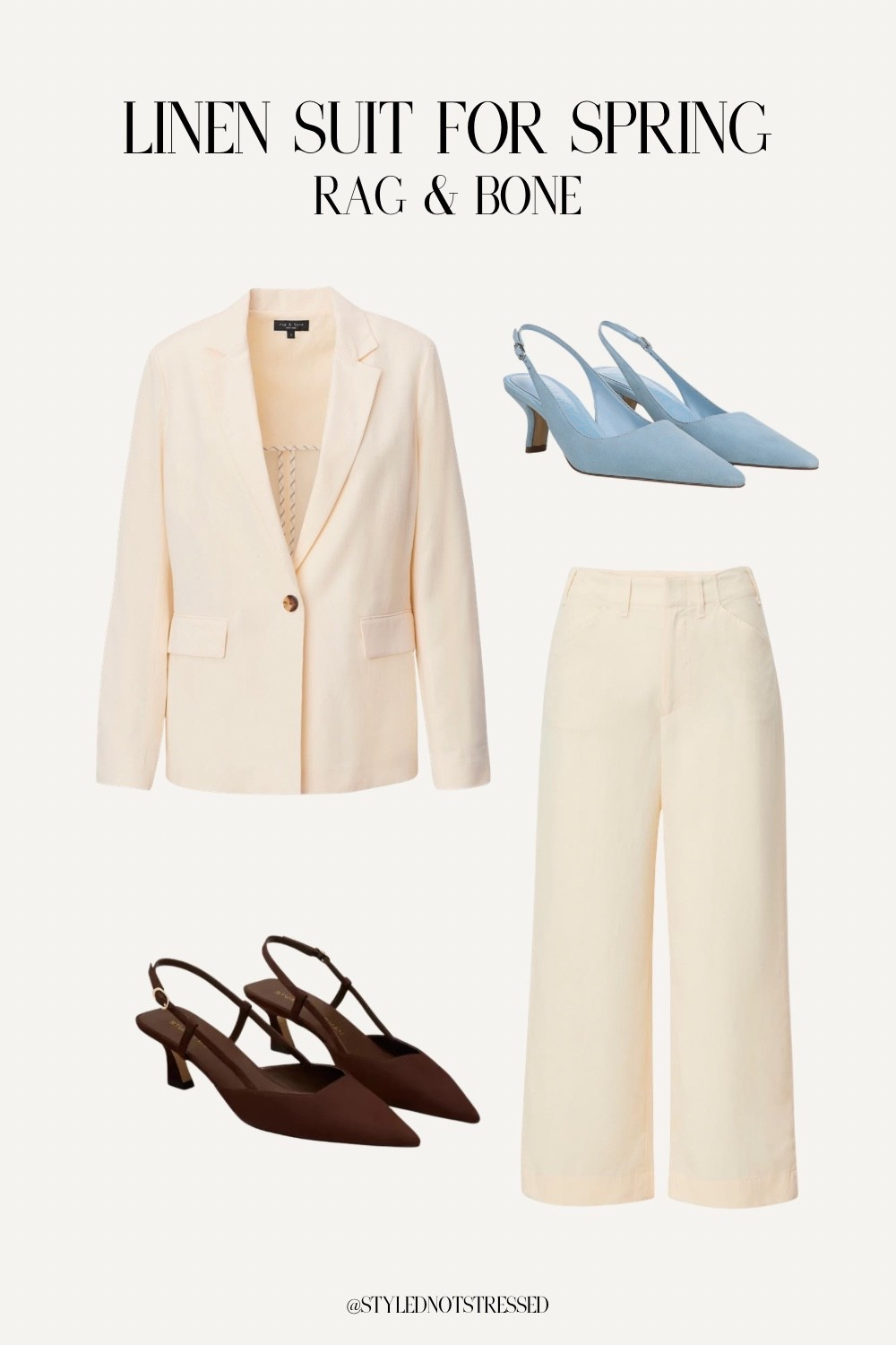 The perfect lightweight suit for spring 🤍 This Rag & Bone linen set is polished but still breathable, making it ideal for work, meetings, events, or elevated everyday outfits. I love that the pieces can be mixed and matched — wear the blazer with denim or trousers, and style the pants with knits, button downs, or tees.

An effortless spring workwear staple that looks great together but is just as versatile worn separately.

#LTKStyle #LTKWorkwear #LTKSeasonal #SpringOutfits #SpringWorkwear #LinenSuit #RagAndBone #NeutralStyle #CapsuleWardrobe #BusinessCasual #OfficeOutfit #WorkWear #MinimalStyle #ClassicStyle

#LTKWorkwear #LTKPetite #LTKootd