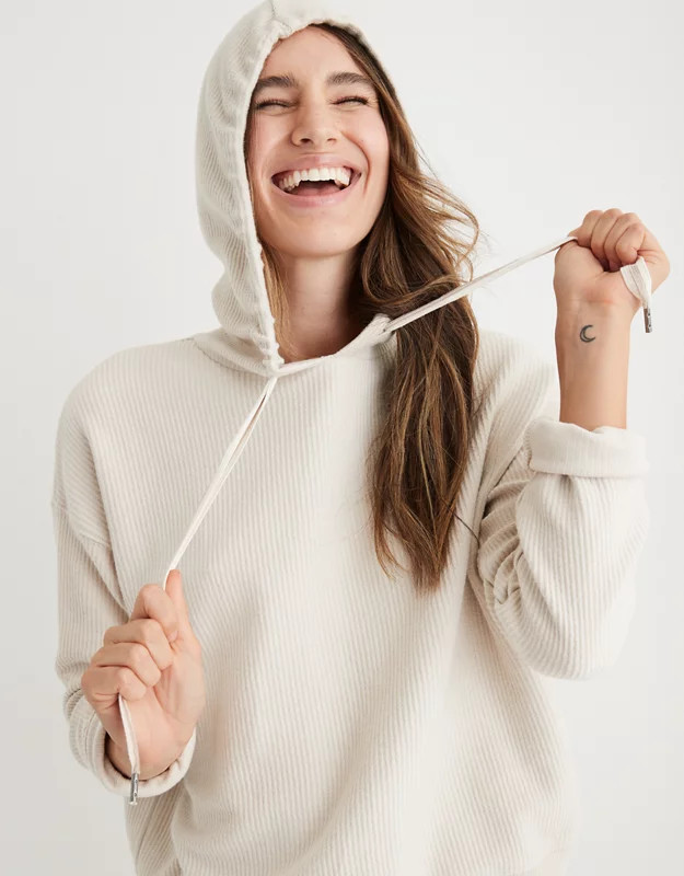 Aerie New Love Corded Hoodie | American Eagle Outfitters (US & CA)