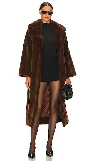Mattea Coat in Cognoc Brown | Revolve Clothing (Global)