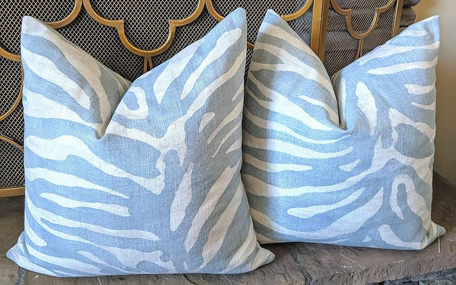 Serengeti Tiger Print Pillow Cover Tiger Animal Print Pillow Set of 2 | Amazon (US)