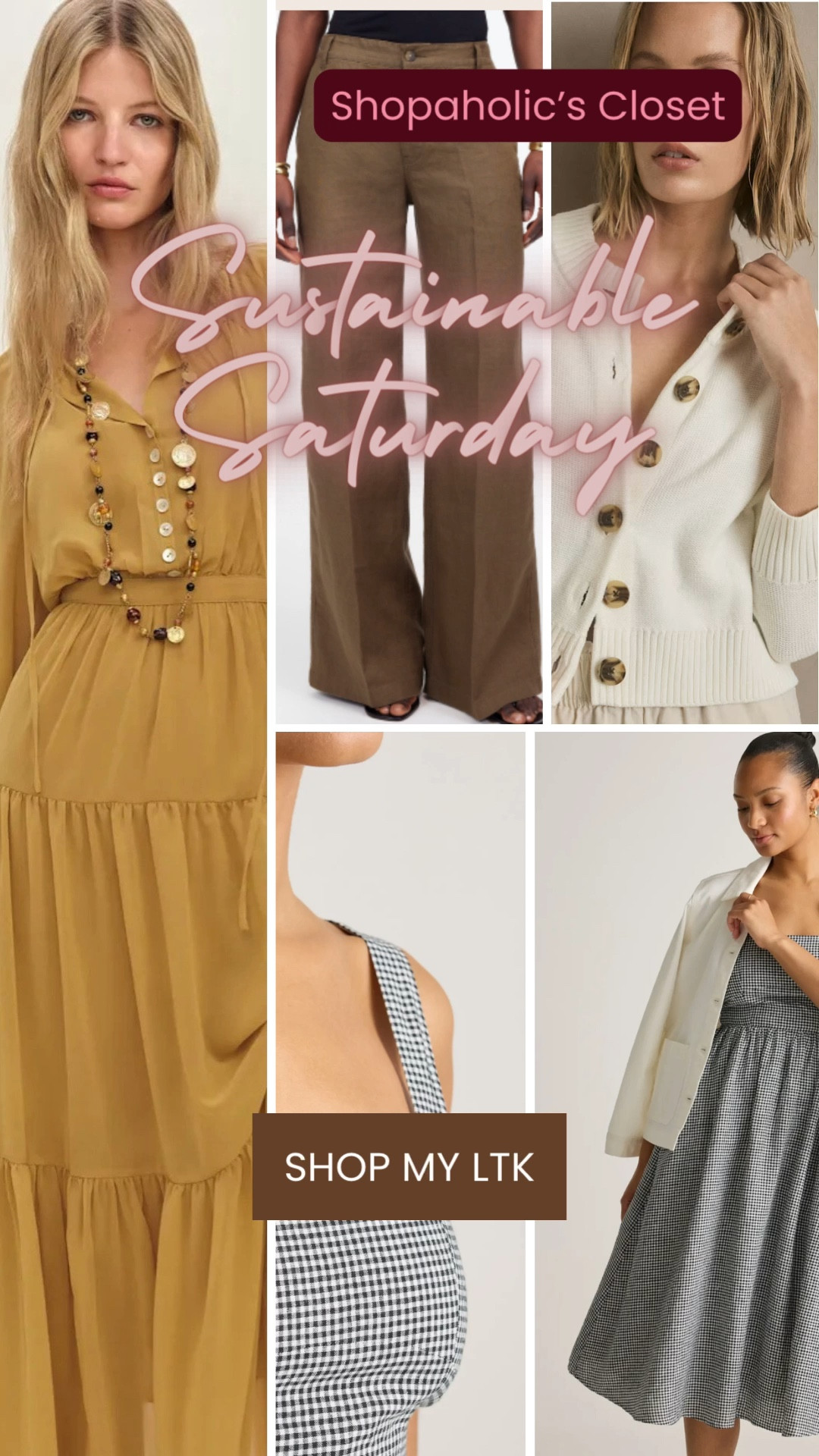 Happy Sustainable Saturday!

Sharing some of my favorite linen and flowy looks just in time for the summer. Look good, do good.

#shopdeescloset #shopaholicscloset

#LTKSeasonal #LTKStyleTip #LTKWorkwear