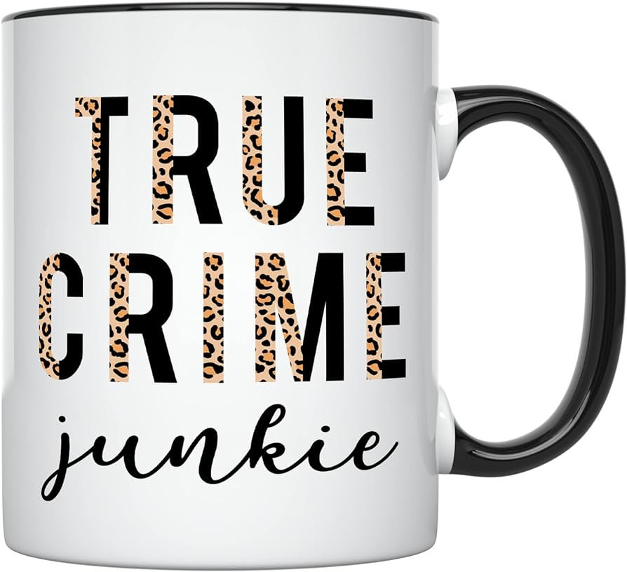 YouNique Designs True Crime Junkie Mug, 11 Ounces, Crime Junkie Merch, True Crime Coffee Mug for ... | Amazon (US)