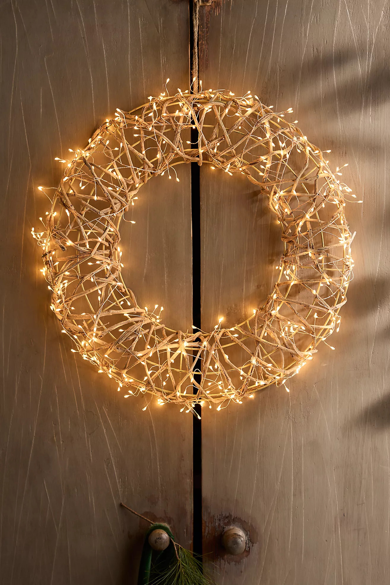 Stargazer Illuminated LED Vine Wreath | Anthropologie (US)