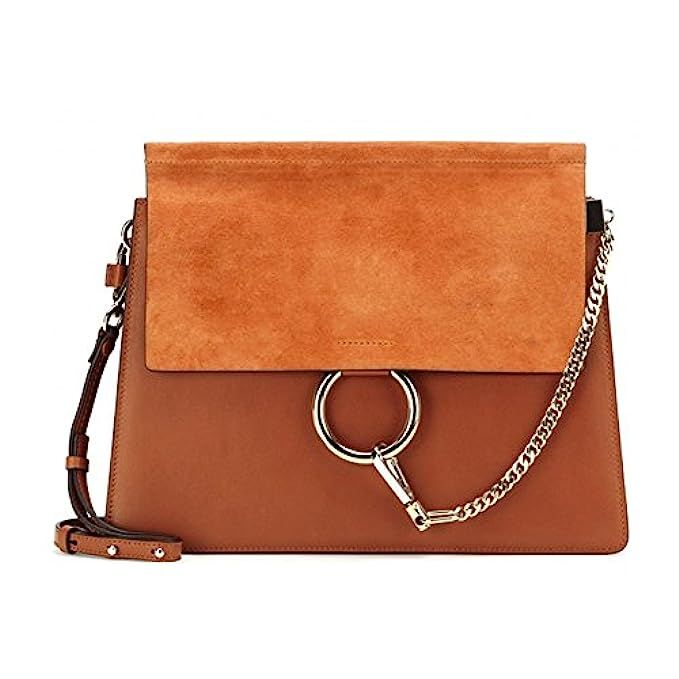 Actlure Women Genuine Leather Crossbody Shoulder Purse Chain Link FY Bag | Amazon (US)