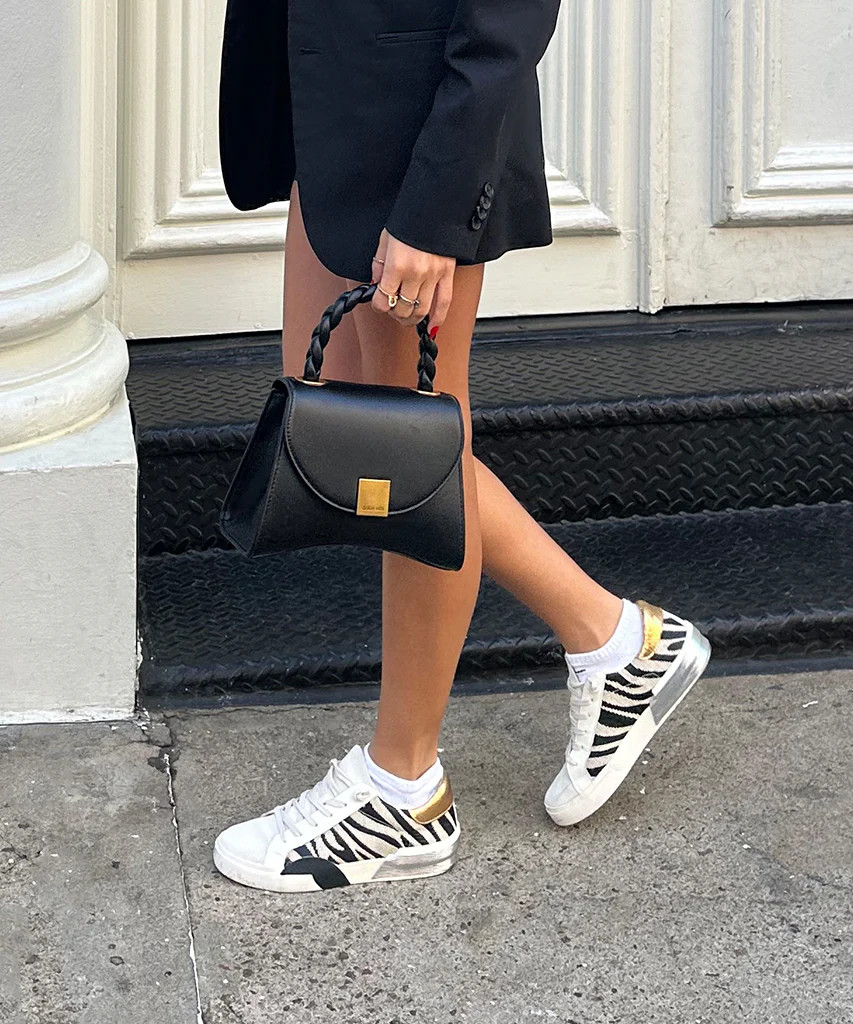 ZINA SNEAKERS ZEBRA FABRIC | DolceVita.com
