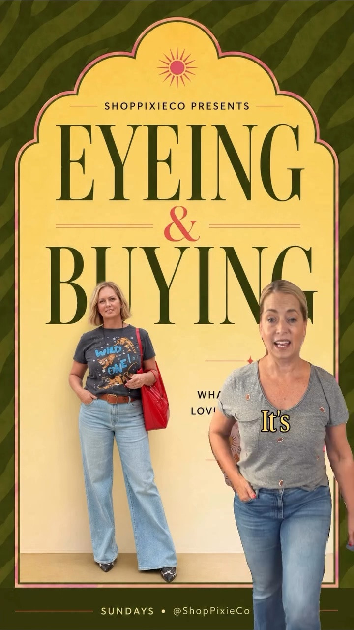 Some are in my cart, some are already home, and some I’m still figuring out how to make mine. 👀 Welcome to this week’s EYEING & BUYING!

I’m sharing the brands, names, and prices so you can find these pieces yourself and shop in whatever way works best for you. You’re welcome to use my links by commenting PIXIE —I earn a small commission—or shop directly. Either way, I hope this edit gives you ideas you love. 💚

AT ANTHROPOLOGIE:
• By Anthropologie Stone Cocktail Ring — $38
• MOTHER Weekender Mid Rise Bootcut Jeans — $268
• By Anthropologie Funnel Neck Cropped Shrug — $128

AT AERIE:
• Essential Crew Layering T-Shirt — $27.96 (sale)

AT AMAZON:
• Project Cloud Brunch Slippers — $40.41 (sale)

AT SHOPBOP:
• Victoria Beckham Harlow Mid Boots — $1,190
• PAIGE Alberta Coat — $479
• Black Suede Studio Blaze 45 Booties — $475
• Black Suede Studio Gabby Mules — $300
• Black Suede Studio Theo Loafers — $328
• VRG GRL Willow Long Sleeve Tee — $95
• Vince Boiled Cashmere Crew — $468
• Madewell Polo Sweater in Soft Wool — $118
• AKNVAS Kyla Faux Fur Coat — $1,495
• Chan Luu Techno Taffeta Barrel Pants — $290

AT REFORMATION:
• Olina Cropped Pant — $198

If we haven’t met, I’m Jill, the 50-something behind @shoppixieco . I share wearable, modern midlife style, favorite denim, and everyday outfit ideas. Around here, we dress our age, just cooler.

💬 Comment PIXIE for the links!
🛍️ Everything is in my LTK in my bio.
👋 Follow @shoppixieco for more style over 50.
💚 Which piece are you eyeing?

Prices shown may change.

Midlife fashion, fashion over 50, fall outfit ideas, elevated basics, bootcut jeans, striped tees, barrel pants, suede boots, loafer mules, Eyeing and Buying.

Comment PIXIE below to receive a DM with the link to this post on my LTK ⬇ https://liketk.it/6oWjW