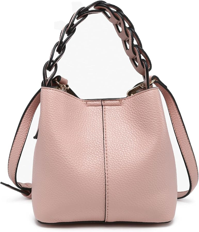 Nora Bucket Bags for Women Trendy Vegan Leather Top Handle Satchel Handbags Hobo Crossbody Purses | Amazon (US)