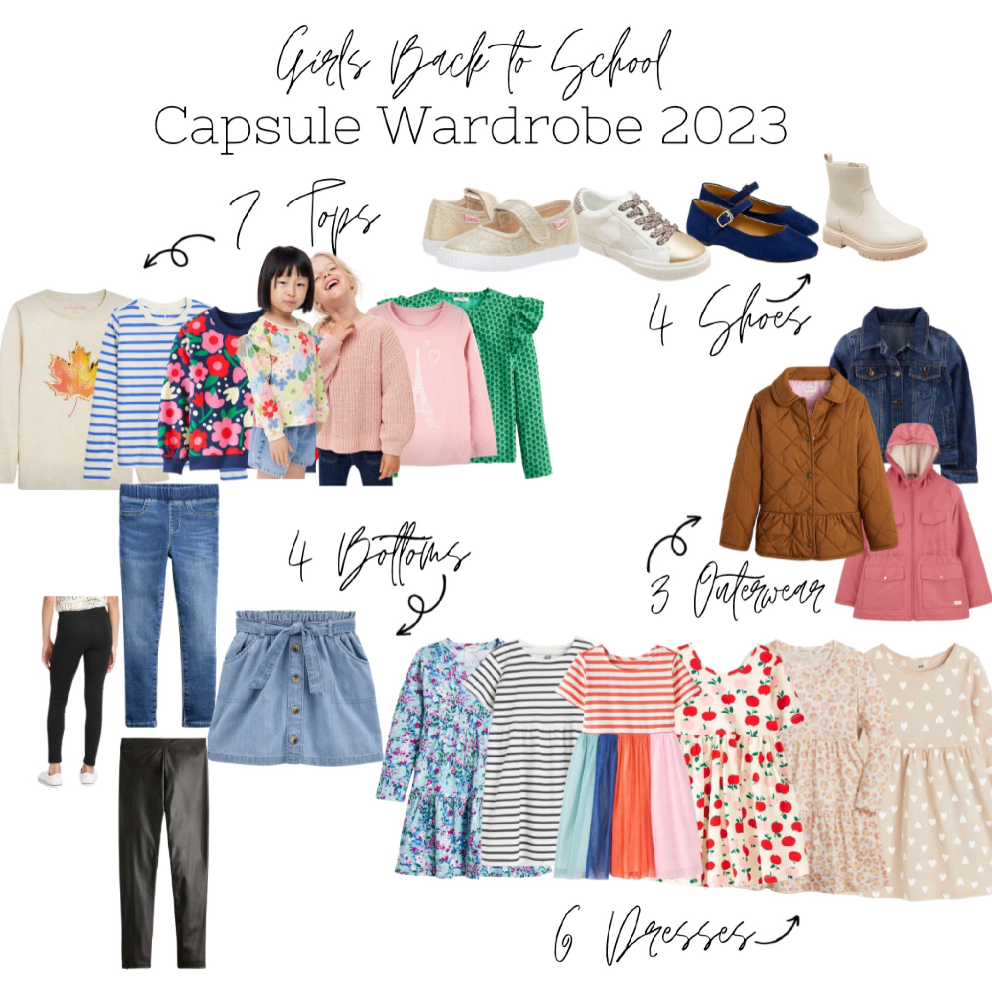 Girls Capsule Wardrobe Back to School fall clothing girls, toddlers, tweens. 

#LTKfamily #LTKBacktoSchool #LTKSeasonal