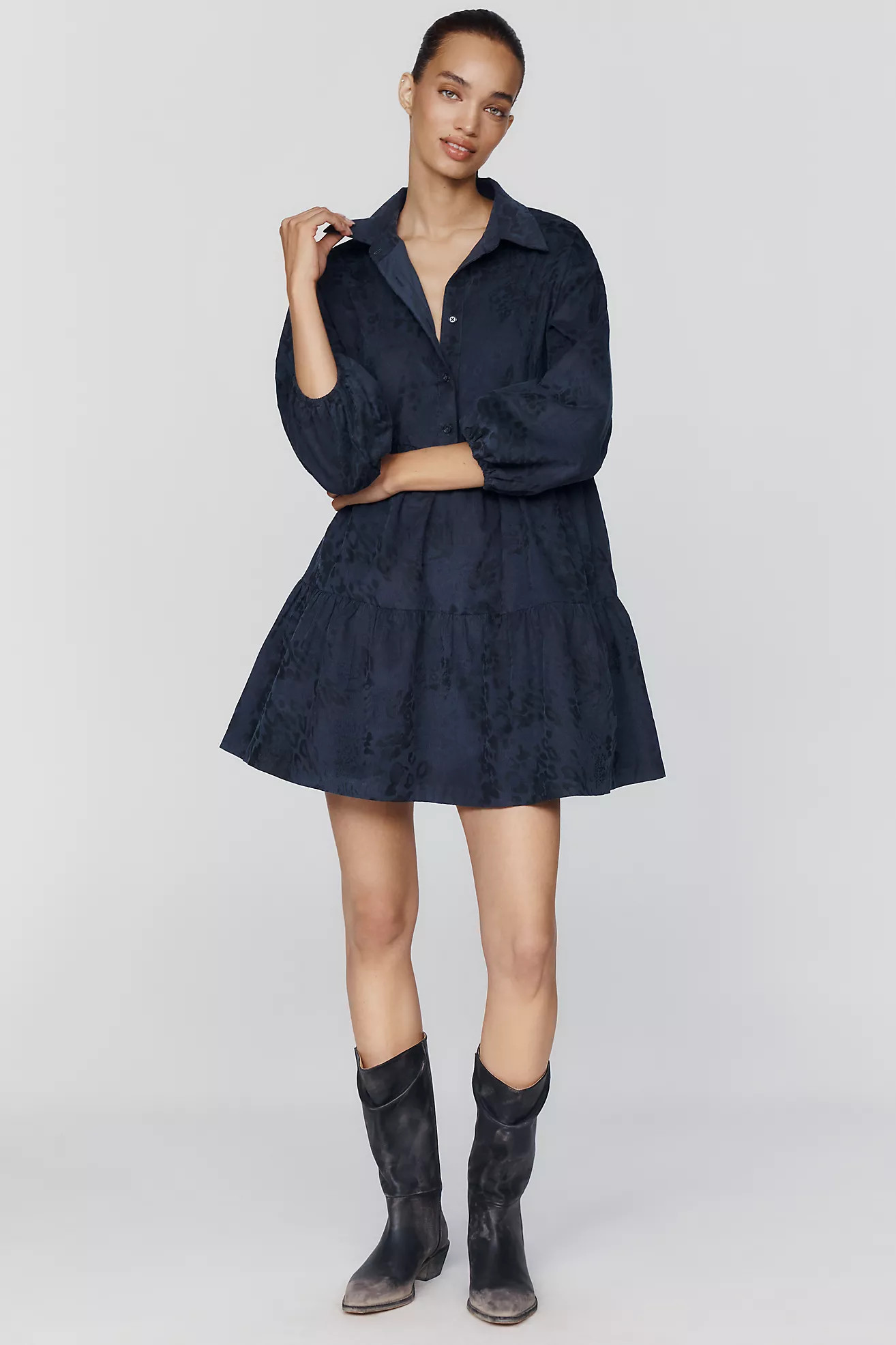 Bettina 100% Cotton Corduroy Mini Shirtdress | Anthropologie (US)
