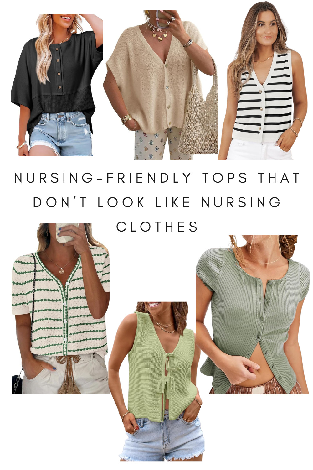Nursing-friendly tops that don’t look like maternity clothes.
These are cute, easy to nurse in, and perfect for fall and winter. I rounded up some affordable finds that make breastfeeding a little easier. 

 #LTKmomlife