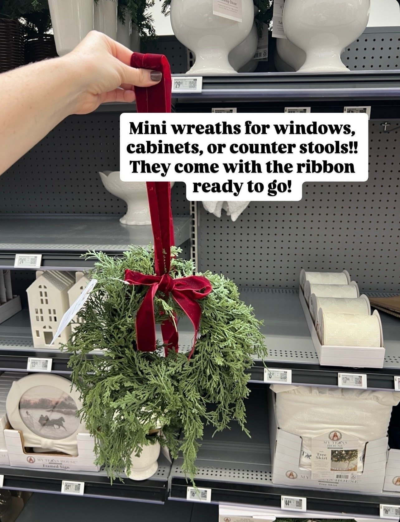 Loving these mini wreaths from Walmart! Perfect to hang on windows or cabinets!

#LTKSeasonal #LTKHome