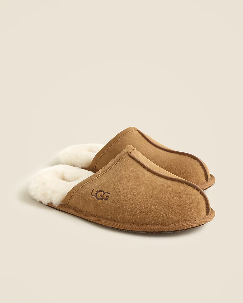 UGG® scuff slippers in suede | J. Crew US