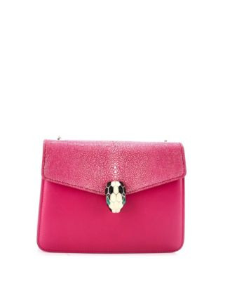 Pre-Owned Bvlgari Serpenti Forever Square Shoulder Bag Leather and Stingray  | Bloomingdale's Han... | Bloomingdale's (US)