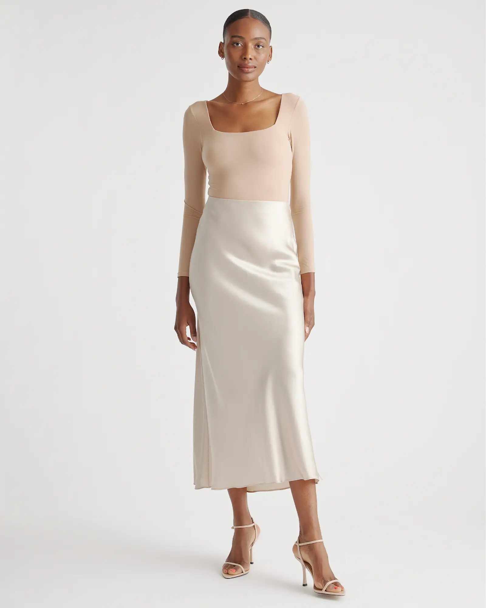 100% Washable Silk Maxi Skirt | Quince