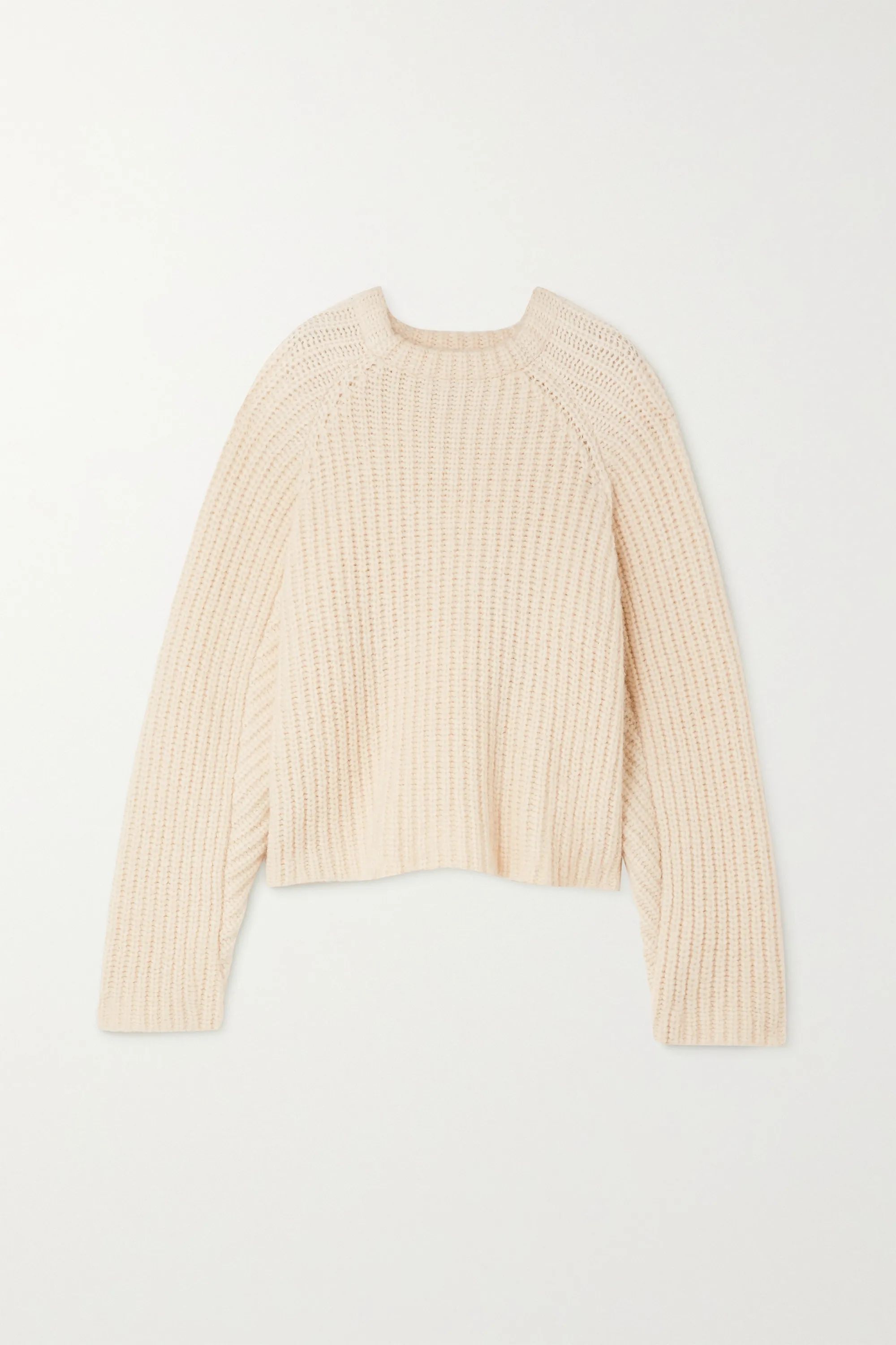 Ecru + NET SUSTAIN Seoul ribbed alpaca, cotton and merino wool-blend sweater | Envelope1976 | NET... | NET-A-PORTER (US)