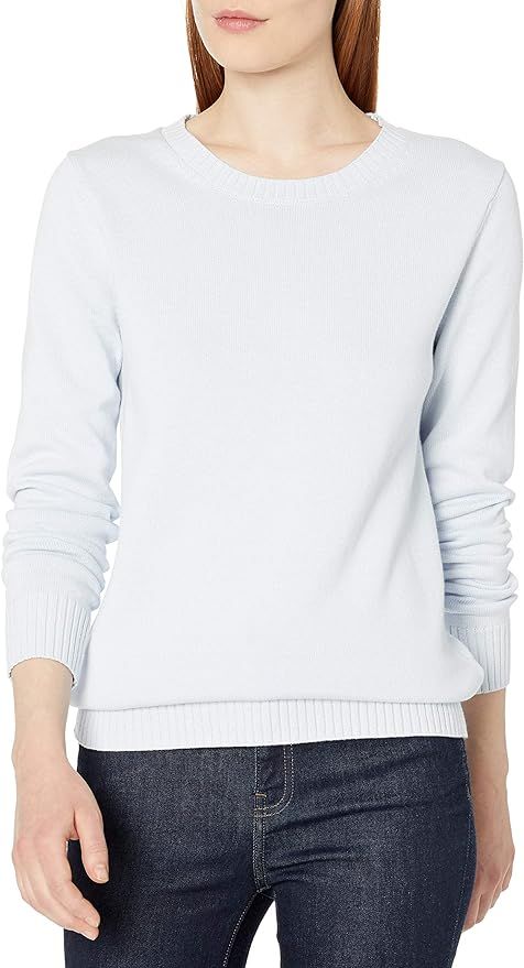 Amazon Essentials Women's 100% Cotton Crewneck Sweater | Amazon (US)