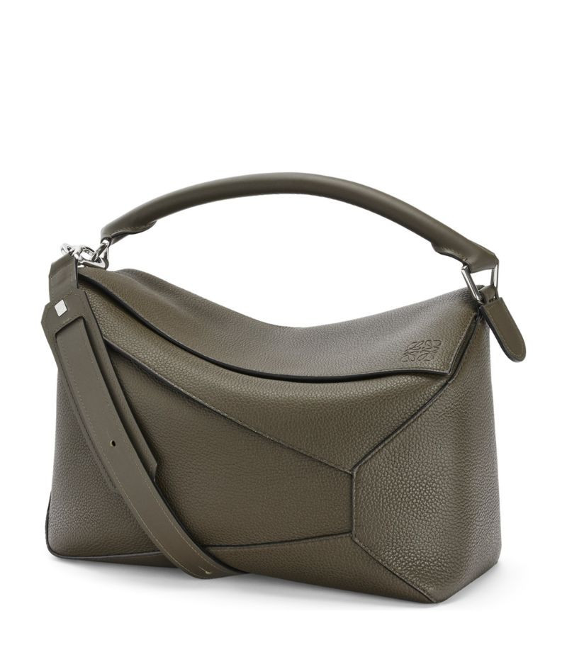 LOEWE Large Leather Puzzle Edge Bag | Harrods