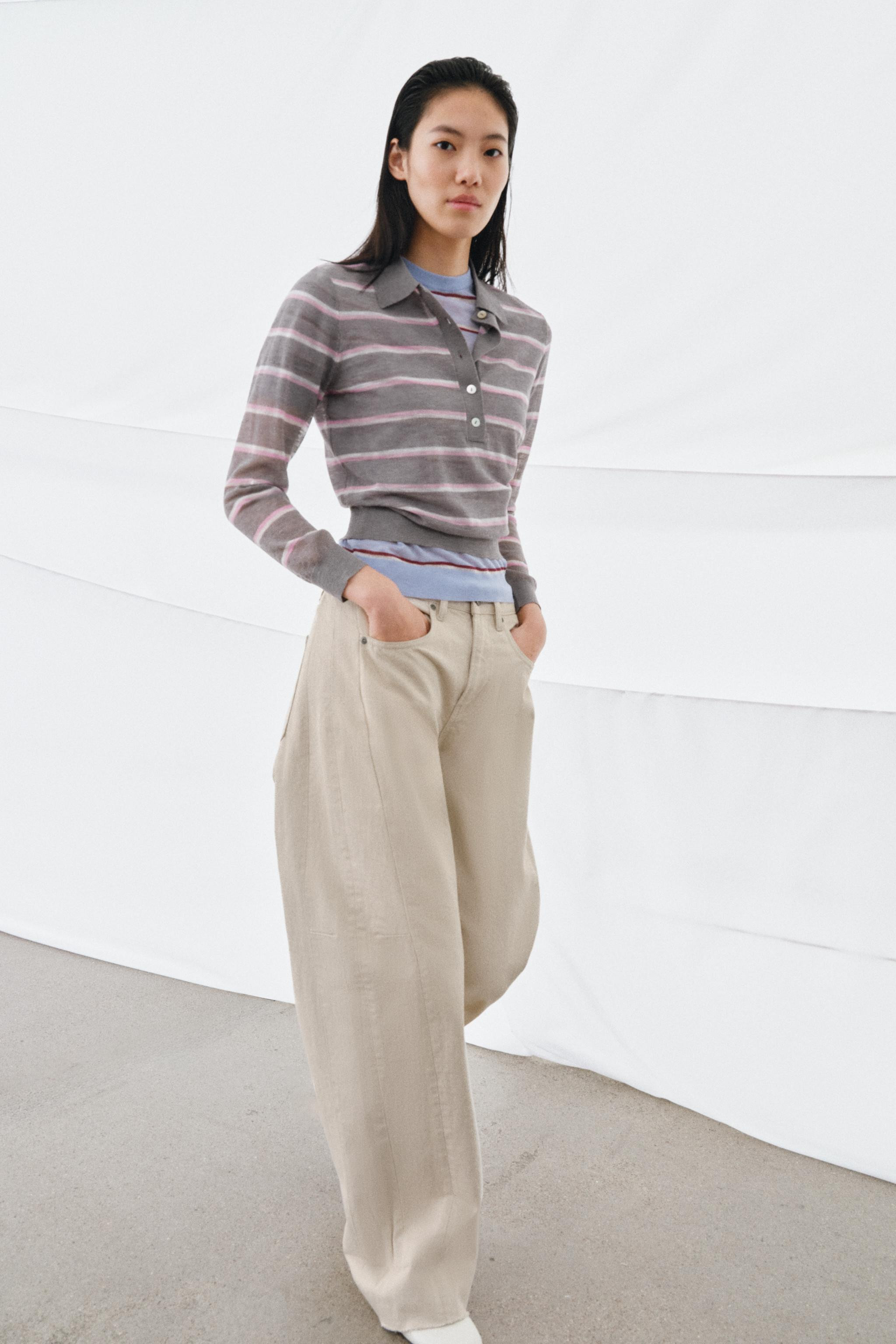 EXTRA-FINE WOOL STRIPED POLO | Zara US