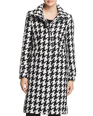 Calvin Klein Houndstooth Coat | Bloomingdale's (US)