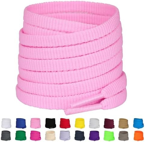 Olukssck 2 Pairs Flat Shoe Laces for Sneakers, 1/4" Shoelaces for Athletic/Running Shoes Shoe Str... | Amazon (US)