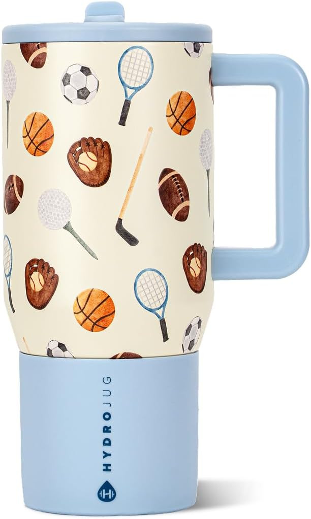 HydroJug Traveler 20oz Kids Insulated Tumbler with Handle, Sports | Amazon (US)