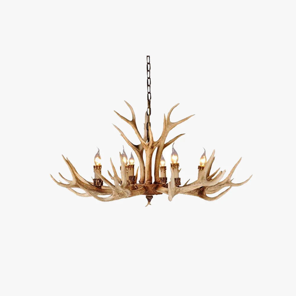Austin Retro Deer Horn Resin Chandelier Living Room | Lassola US