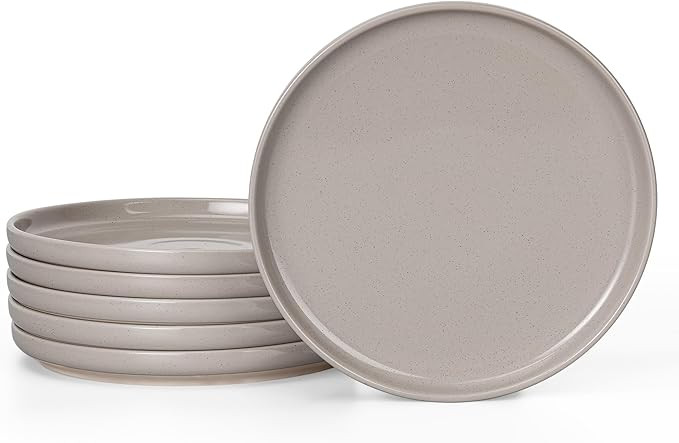HaWare Dinner Plates Set of 6, 10.2 Inch Stoneware Dinnerware Sets for Home Restaurant, Speckled ... | Amazon (US)