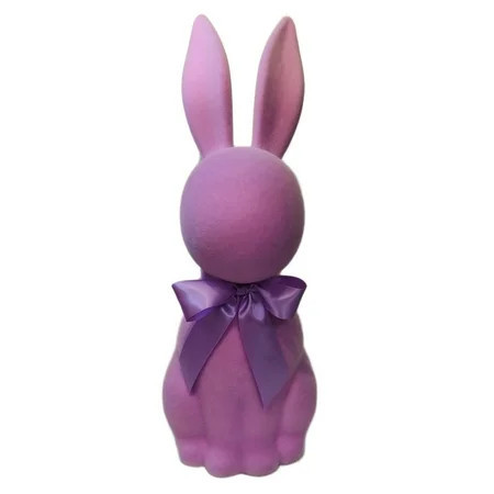Flocked Bunny Tabletop Decoration, Purple, 27", Easter by Way To Celebrate | Walmart (US)