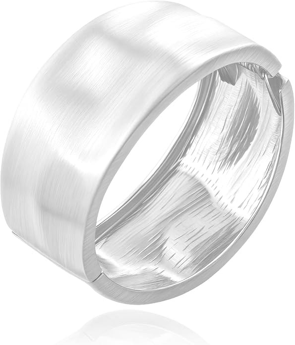 Bangle Bracelets for Women | 14K Gold Plated Trendy Wide Bracelets | Hinged Arm Cuff Bangles Chun... | Amazon (US)