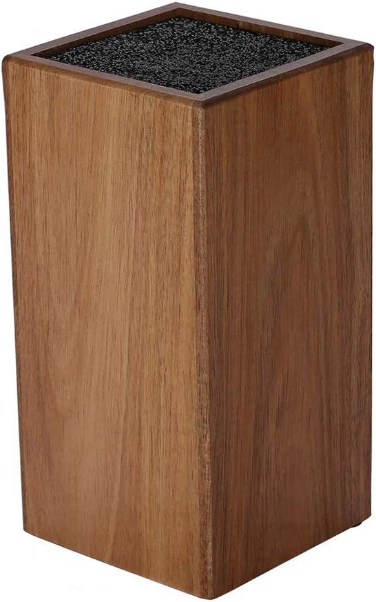 Acacia Wood Blade Holder with Bristles，Knife Holder, Large Capacity, Kitchen Household Multi-fu... | Amazon (US)