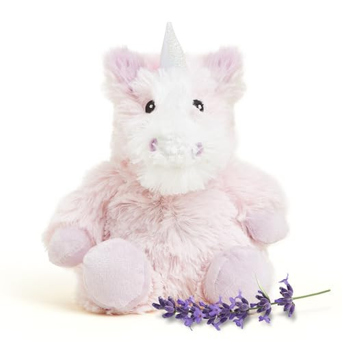 warmies Junior Microwavable & Weighted Stuffed Animals, Unicorn - Heated Stuffed Animal Plushie for Warmth & Comfort - Cute Soft Plush Toys for Adults & Children (Boys, Girls, Babies & Toddlers) | Amazon (US)