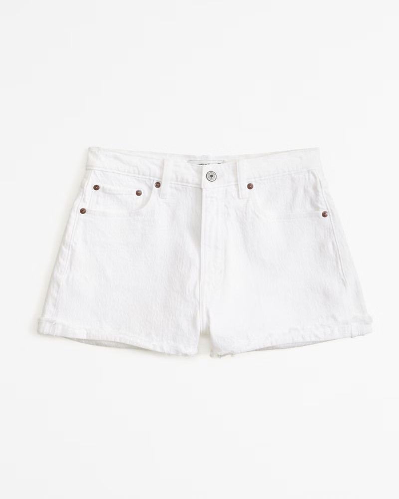 Curve Love High Rise Mom Short | Abercrombie & Fitch (US)