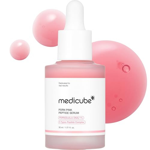 medicube Salmon DNA PDRN Pink Peptide Serum, Pink glow serum, Peptide, Niacinamide, Hydrating & M... | Amazon (US)