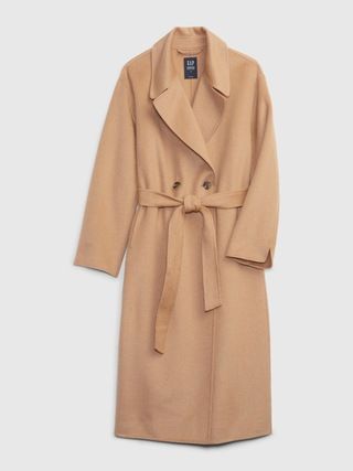 Recycled Double-Face Wool Wrap Coat | Gap (US)