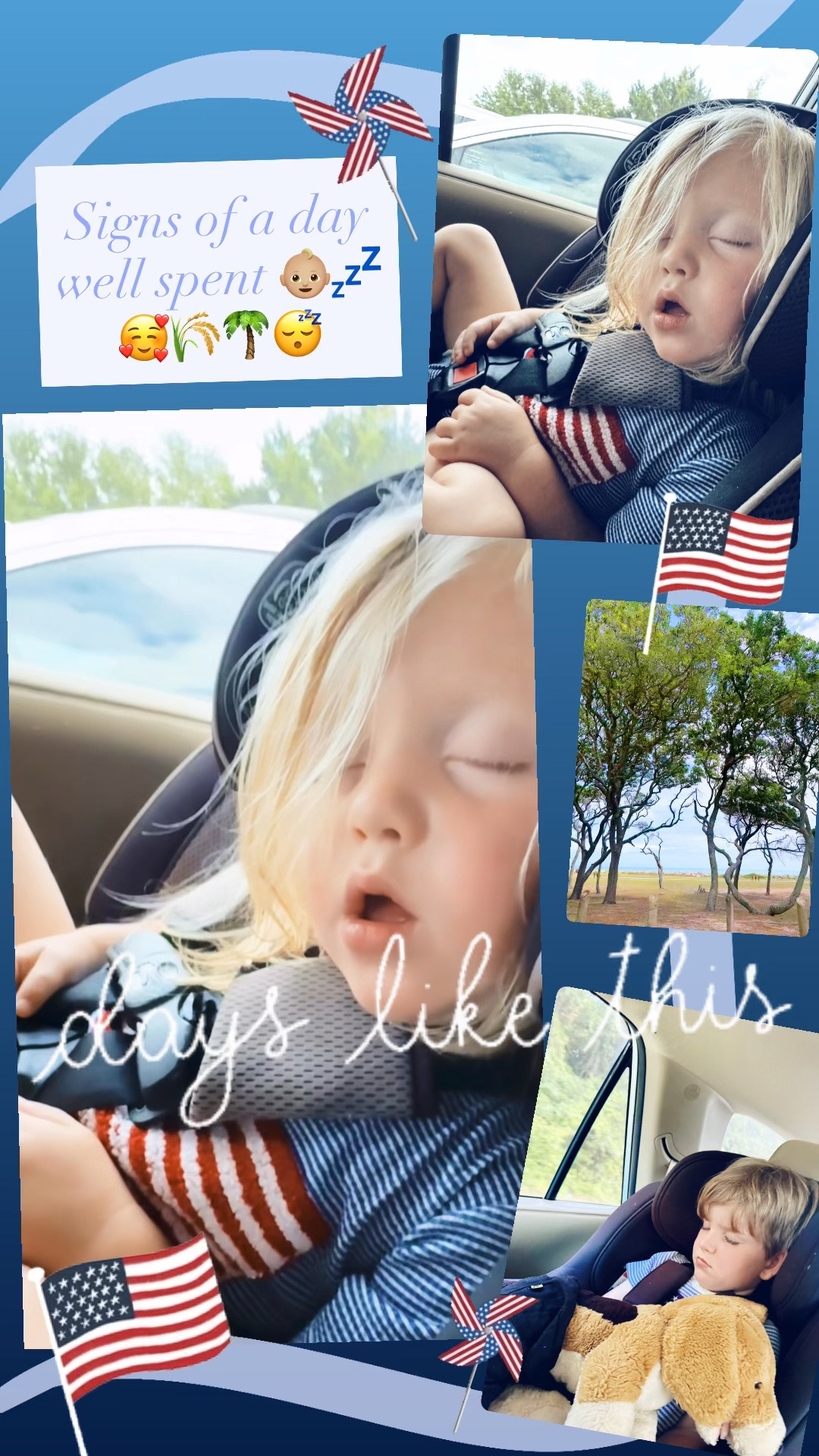 Signs of a day well spent 👶🏼💤🥰🌾🌴😴