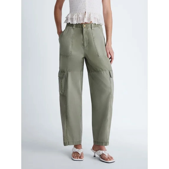 Scoop Women's and Women's Plus Cargo Barrel Pant, Sizes 0-26W | Walmart (US)