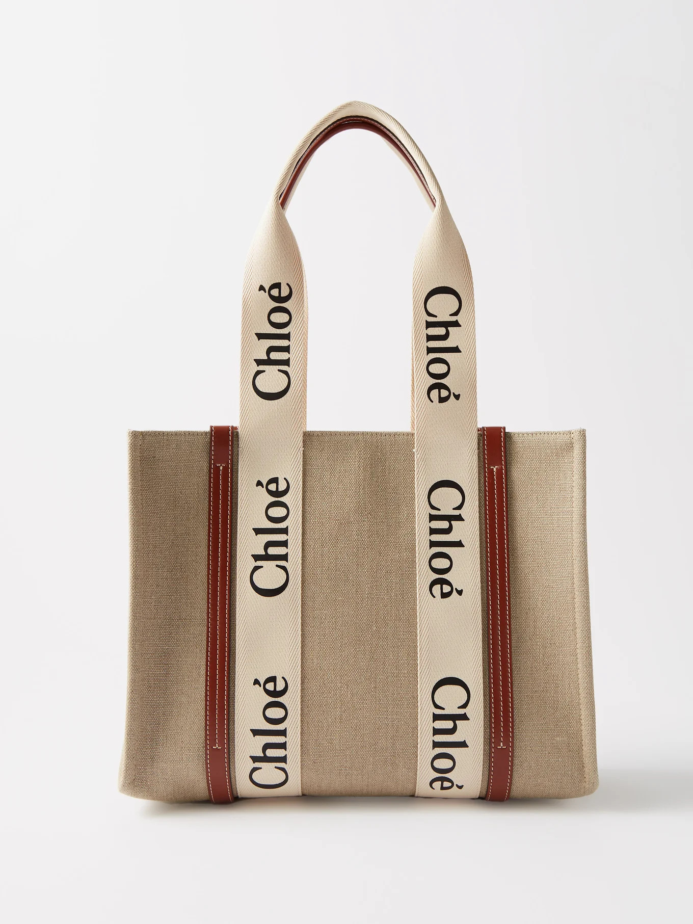 Woody logo-print canvas tote bag | Matches (US)