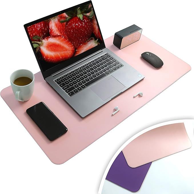 ZYWJUGE Desk Pad for Keyboard and Mouse Leather, Waterproof Desk Blotter Protector Mouse Pad, Des... | Amazon (US)