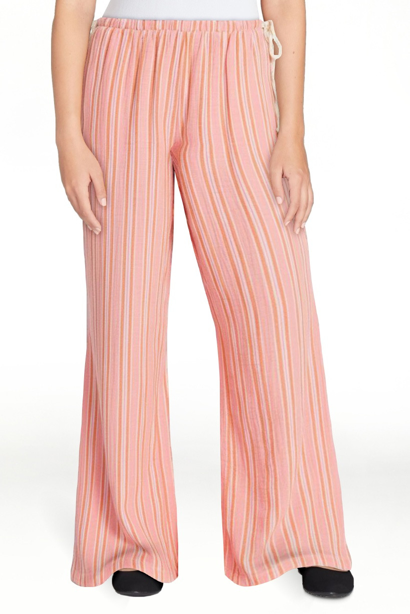 No Boundaries Cotton Gauze Side Tie Beach Pants, 31.5" Inseam, Women's XXS-4X | Walmart (US)