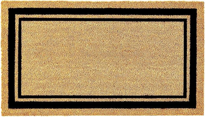 KANKUN Coco Coir Door Mat with Heavy Duty Backing, Welcome Doormat (17" x 30"), Doormat Entrance ... | Amazon (US)